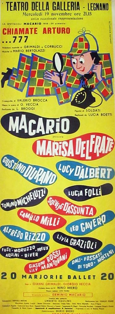 Chiamate Arturo 777 (1959) Erminio Macario - Marisa Del Frate