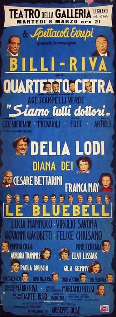 Siamo tutti dottori (1954) Riccardo Billi - Mario Riva  - Quartetto Cetra