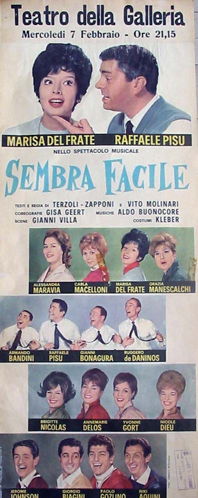 Sembra facile (1962) Marisa Del Frate - Raffaele Pisu