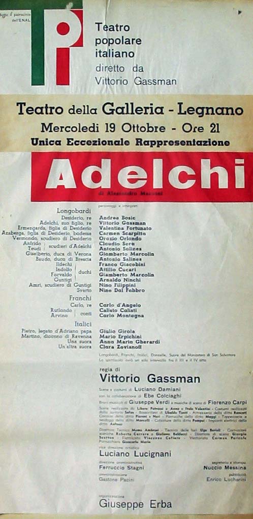 Adelchi (1960) - Vittorio Gassman