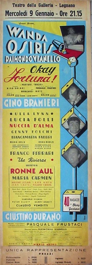 Okay fortuna! (1957) Wanda Osiris - Raimondo Vianello - Gino Bramieri