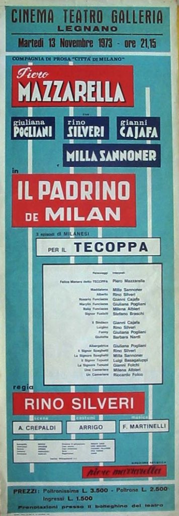 Il Padrino de Milan (1973) Piero Mazzarella - Milla Sannoner