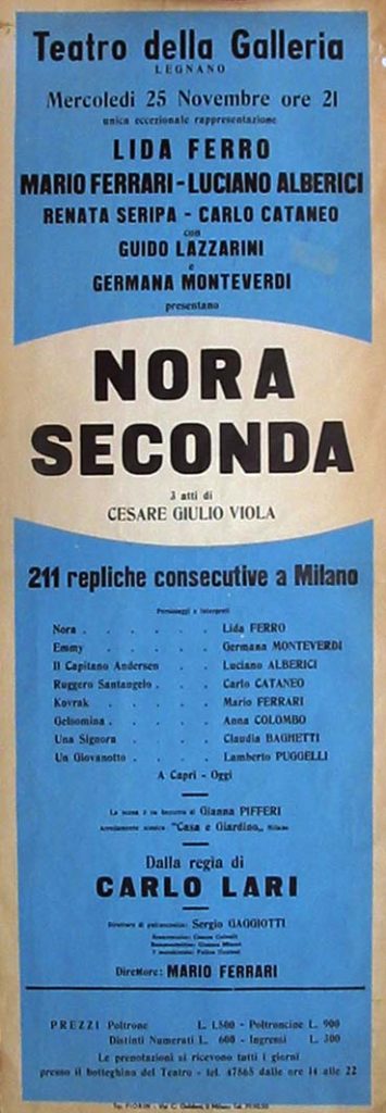 Nora seconda (1954) Lida Ferro - Mario Ferrari - Luciano Alberici