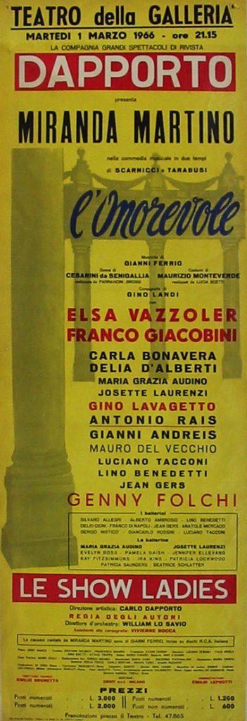 L'Onorevole (1966) Carlo Dapporto - Miranda Martino - Elsa Vazzoler
