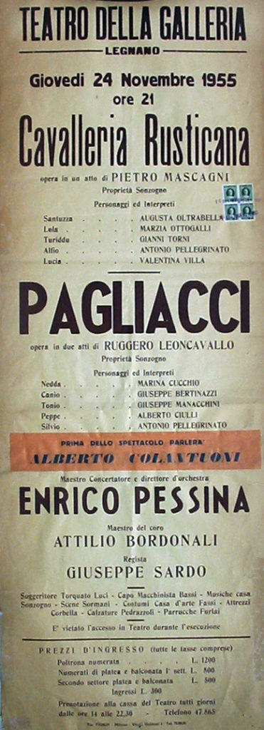 Pagliacci (1955) Giuseppe Bertinazzi - Marina Cucchio