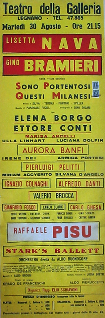 Sono portentosi questi milanesi (1955) Lisetta Nava - Gino Bramieri