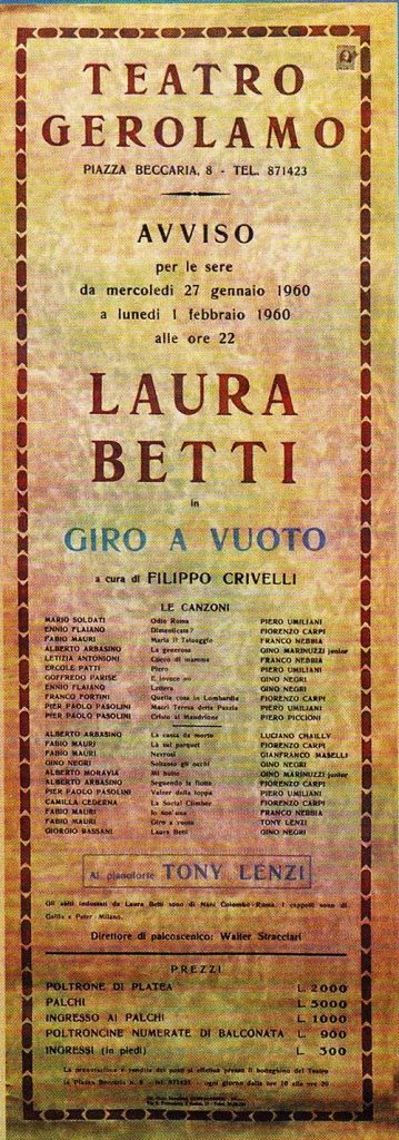 Giro a vuoto (1960) - Laura Betti