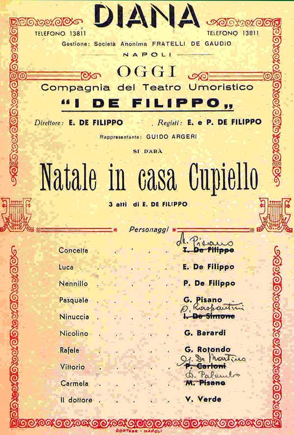 Natale in casa Cupiello (1939) Eduardo e Peppino De Filippo
