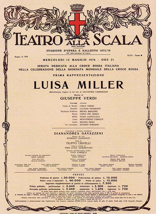 Luisa Miller (1976) Montserrat Caballé - Luciano Pavarotti