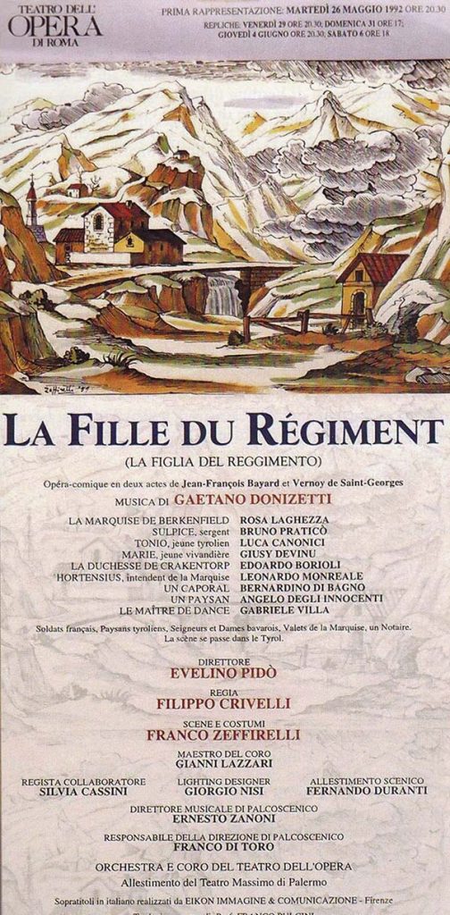 La fille du Regiment (1992) Giusy Devino - Luca Canonici