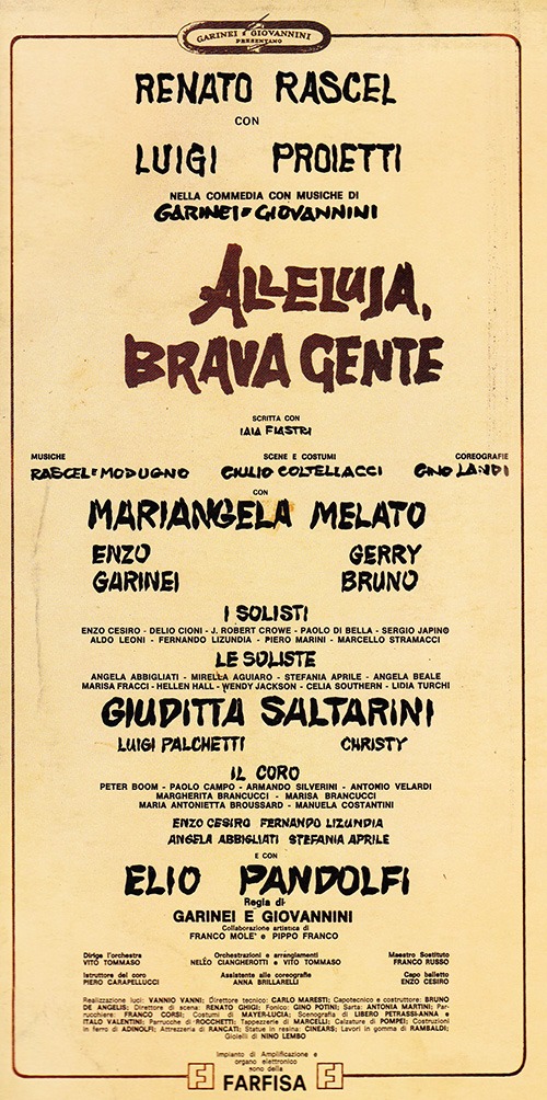 Alleluja, brava gente (1970) Renato Rascel - Luigi Proietti